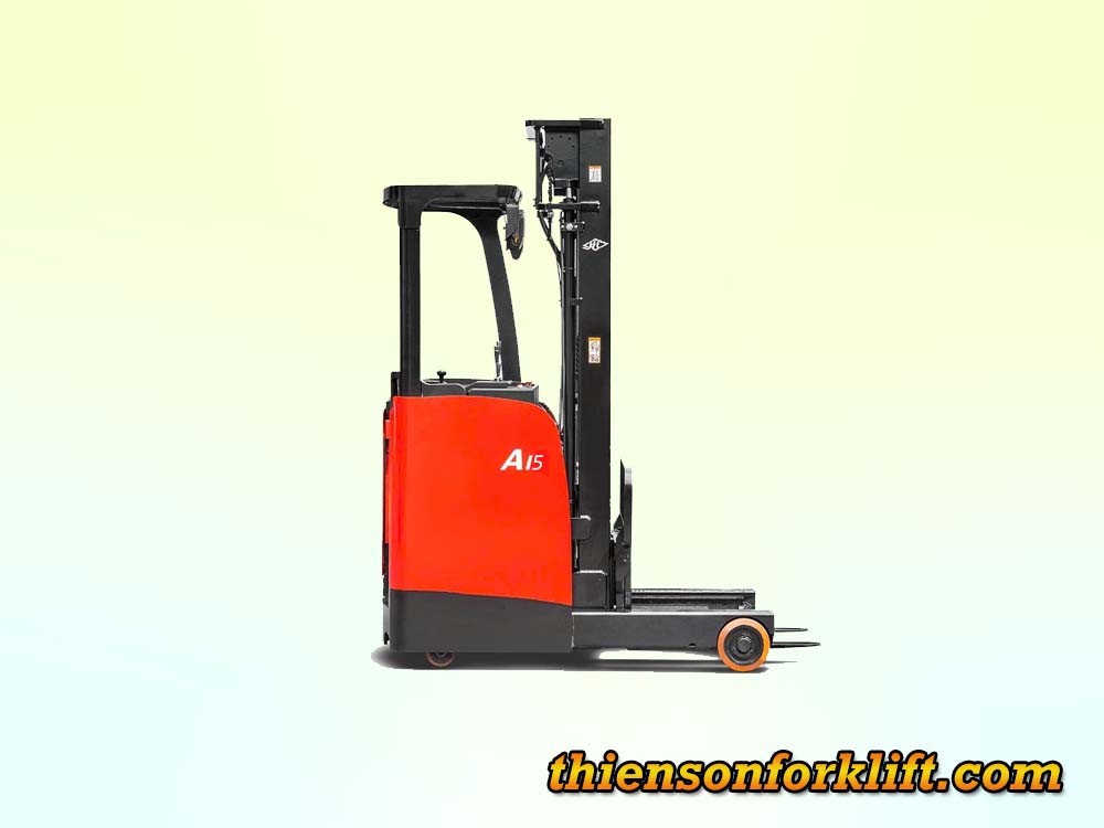 Xe nâng điện reach truck đứng lái 1.5 tấn