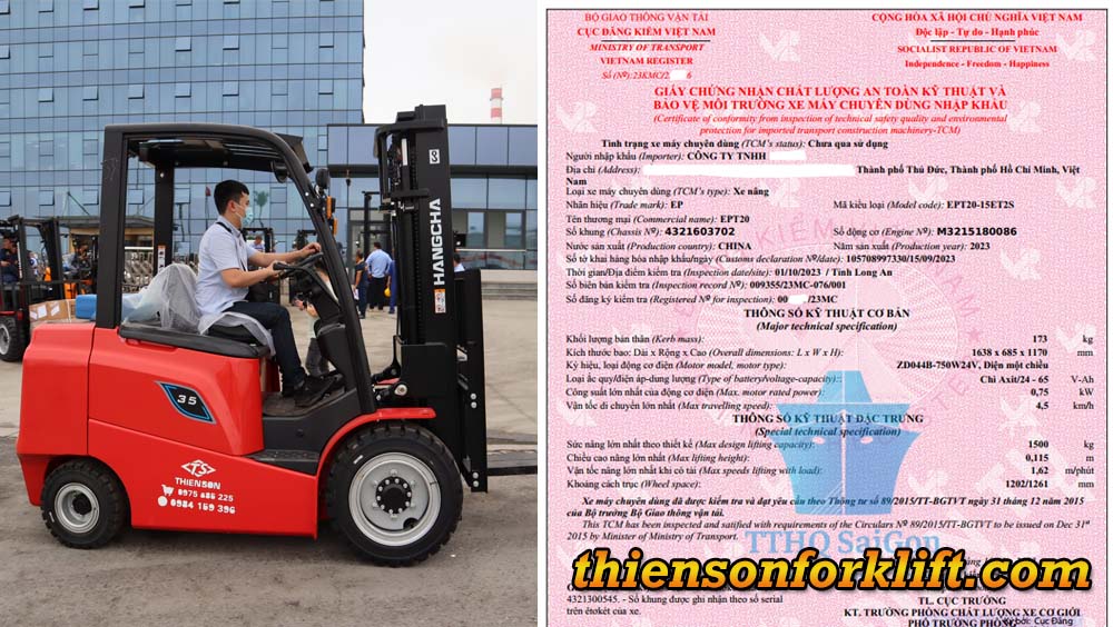Mẫu giấy đăng kiểm chất lượng an toàn của Cục đăng kiểm