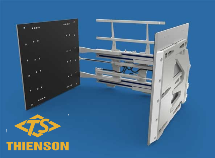 Xe nâng kẹp thùng carton