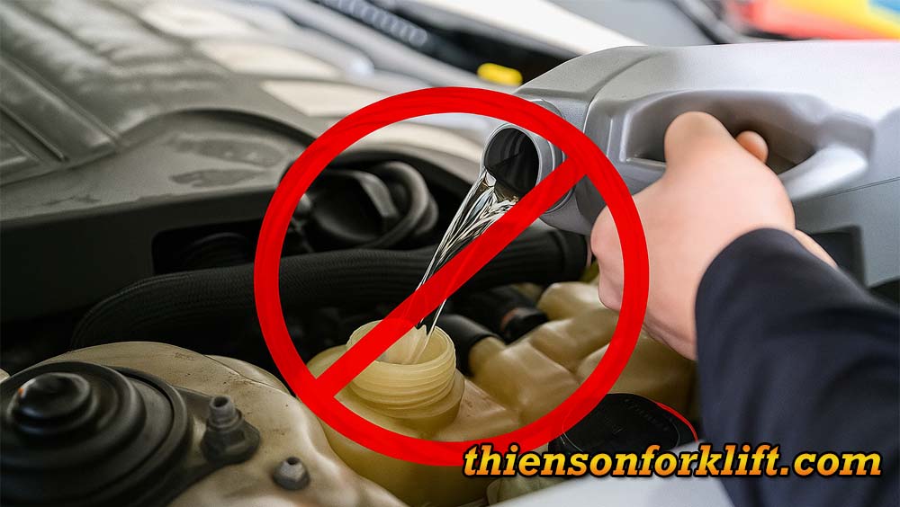 Đổ sai loại nước mát mát