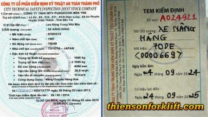 kiểm định an toàn xe nâng